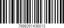 Código de barras (EAN, GTIN, SKU, ISBN): '7898281436013'
