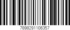 Código de barras (EAN, GTIN, SKU, ISBN): '7898291106357'