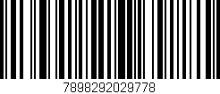 Código de barras (EAN, GTIN, SKU, ISBN): '7898292029778'
