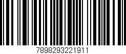 Código de barras (EAN, GTIN, SKU, ISBN): '7898293221911'
