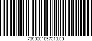 Código de barras (EAN, GTIN, SKU, ISBN): '7898301057310.00'