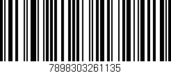 Código de barras (EAN, GTIN, SKU, ISBN): '7898303261135'