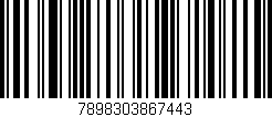 Código de barras (EAN, GTIN, SKU, ISBN): '7898303867443'