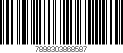 Código de barras (EAN, GTIN, SKU, ISBN): '7898303868587'