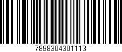 Código de barras (EAN, GTIN, SKU, ISBN): '7898304301113'