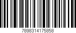 Código de barras (EAN, GTIN, SKU, ISBN): '7898314175858'