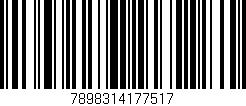 Código de barras (EAN, GTIN, SKU, ISBN): '7898314177517'