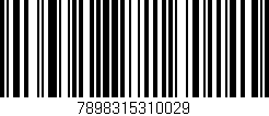 Código de barras (EAN, GTIN, SKU, ISBN): '7898315310029'