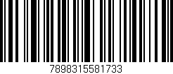 Código de barras (EAN, GTIN, SKU, ISBN): '7898315581733'