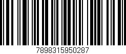 Código de barras (EAN, GTIN, SKU, ISBN): '7898315950287'