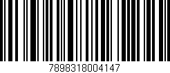 Código de barras (EAN, GTIN, SKU, ISBN): '7898318004147'