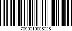 Código de barras (EAN, GTIN, SKU, ISBN): '7898318005335'
