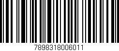 Código de barras (EAN, GTIN, SKU, ISBN): '7898318006011'