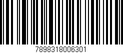 Código de barras (EAN, GTIN, SKU, ISBN): '7898318006301'