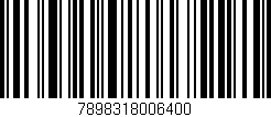 Código de barras (EAN, GTIN, SKU, ISBN): '7898318006400'