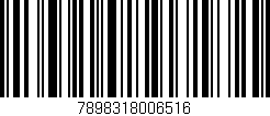 Código de barras (EAN, GTIN, SKU, ISBN): '7898318006516'