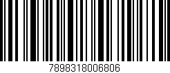 Código de barras (EAN, GTIN, SKU, ISBN): '7898318006806'