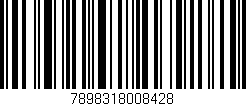 Código de barras (EAN, GTIN, SKU, ISBN): '7898318008428'