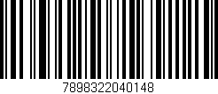 Código de barras (EAN, GTIN, SKU, ISBN): '7898322040148'
