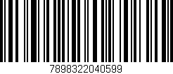 Código de barras (EAN, GTIN, SKU, ISBN): '7898322040599'