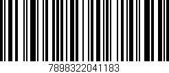 Código de barras (EAN, GTIN, SKU, ISBN): '7898322041183'
