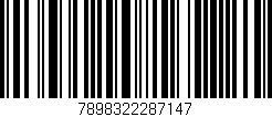 Código de barras (EAN, GTIN, SKU, ISBN): '7898322287147'