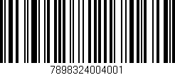 Código de barras (EAN, GTIN, SKU, ISBN): '7898324004001'