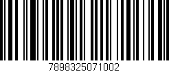 Código de barras (EAN, GTIN, SKU, ISBN): '7898325071002'