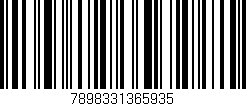 Código de barras (EAN, GTIN, SKU, ISBN): '7898331365935'