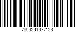 Código de barras (EAN, GTIN, SKU, ISBN): '7898331377136'