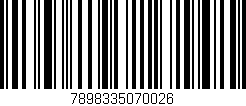 Código de barras (EAN, GTIN, SKU, ISBN): '7898335070026'