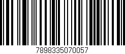 Código de barras (EAN, GTIN, SKU, ISBN): '7898335070057'