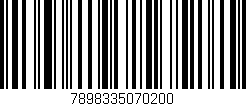 Código de barras (EAN, GTIN, SKU, ISBN): '7898335070200'