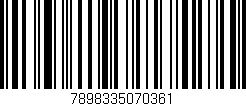 Código de barras (EAN, GTIN, SKU, ISBN): '7898335070361'