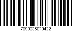 Código de barras (EAN, GTIN, SKU, ISBN): '7898335070422'