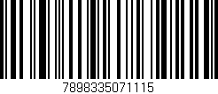 Código de barras (EAN, GTIN, SKU, ISBN): '7898335071115'