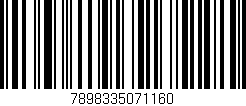 Código de barras (EAN, GTIN, SKU, ISBN): '7898335071160'
