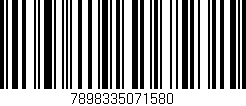 Código de barras (EAN, GTIN, SKU, ISBN): '7898335071580'