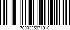 Código de barras (EAN, GTIN, SKU, ISBN): '7898335071818'