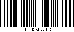 Código de barras (EAN, GTIN, SKU, ISBN): '7898335072143'