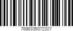 Código de barras (EAN, GTIN, SKU, ISBN): '7898335072327'
