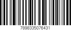 Código de barras (EAN, GTIN, SKU, ISBN): '7898335076431'