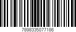 Código de barras (EAN, GTIN, SKU, ISBN): '7898335077186'