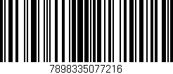 Código de barras (EAN, GTIN, SKU, ISBN): '7898335077216'