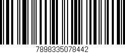 Código de barras (EAN, GTIN, SKU, ISBN): '7898335078442'