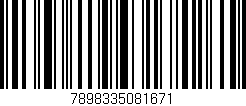 Código de barras (EAN, GTIN, SKU, ISBN): '7898335081671'