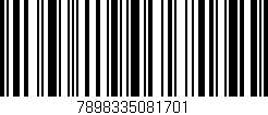 Código de barras (EAN, GTIN, SKU, ISBN): '7898335081701'