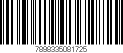 Código de barras (EAN, GTIN, SKU, ISBN): '7898335081725'