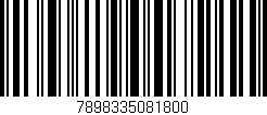 Código de barras (EAN, GTIN, SKU, ISBN): '7898335081800'