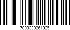 Código de barras (EAN, GTIN, SKU, ISBN): '7898338261025'